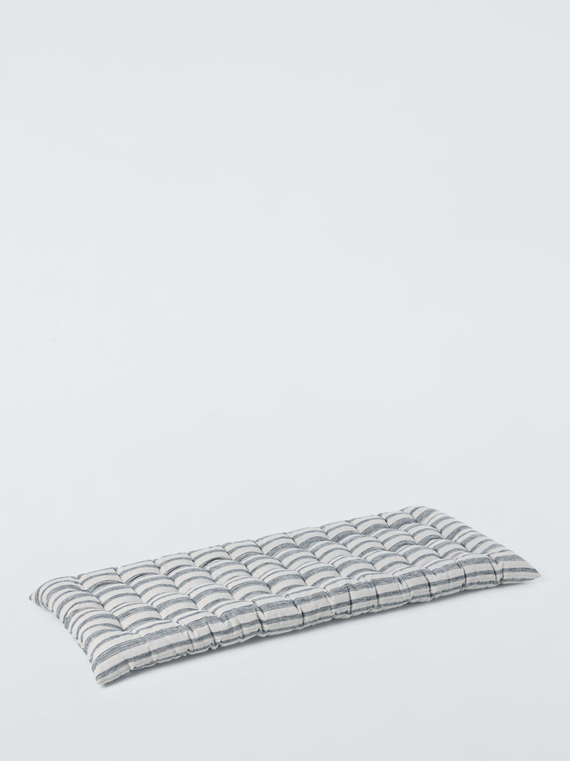 John Lewis woven stripe bench cushion - British product