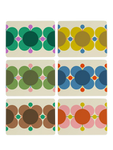 John Lewis Orla Kiely Atomic Flower Cork-Backed Placemat Set of 6- Buy online at McGrocer