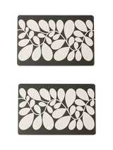 John Lewis Orla Kiely Sycamore Stripe Cork-Backed Large Placemat Set of 2 Black/White- Buy online at McGrocer