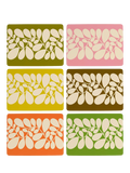 Orla Kiely Sycamore Stripe cork-backed placemat set of 6 - British product