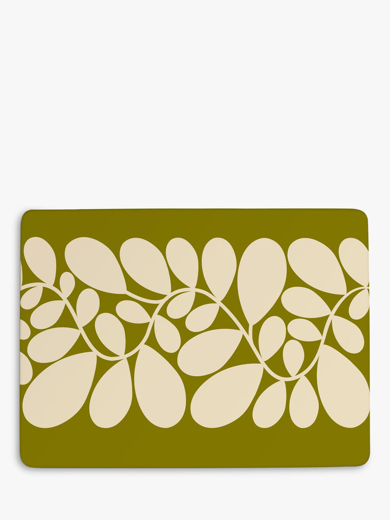 Orla Kiely Sycamore Stripe cork-backed placemat set of 6 - British product