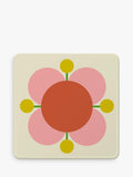 Orla Kiely atomic flower coaster set of 6, UK version