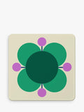 Orla Kiely atomic flower coaster set of 6, UK version