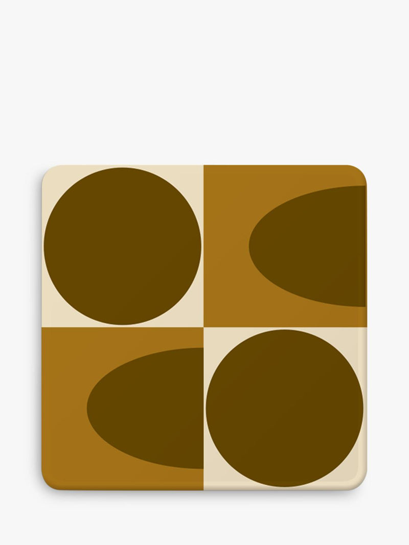 Orla Kiely square coasters set of 4, imported from the UK