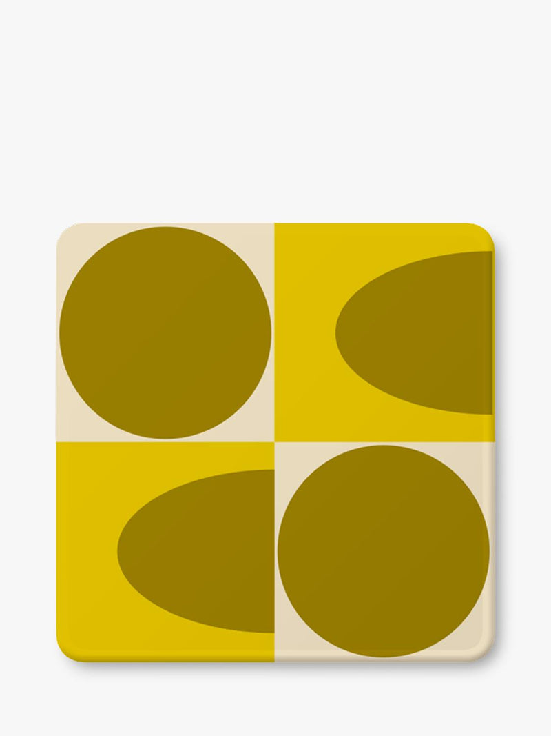 Orla Kiely square coasters set of 4, imported from the UK