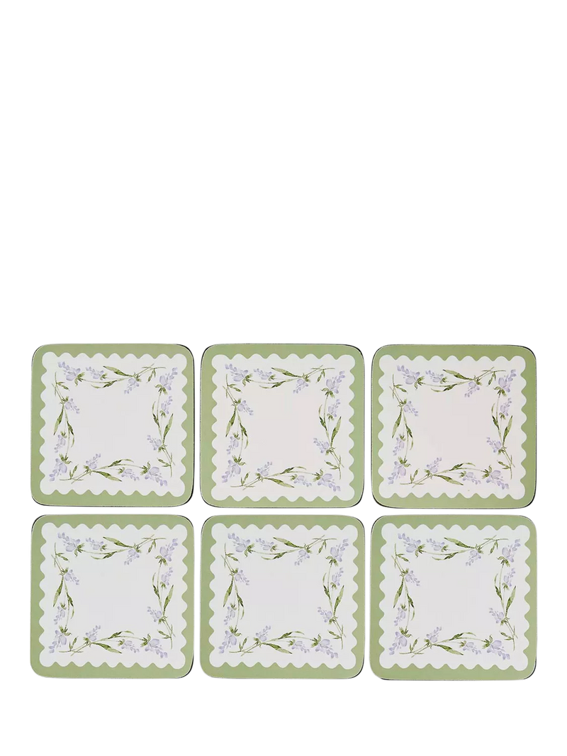 Sophie Conran Lavandula coaster set purple multi - British product