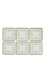 John Lewis Sophie Conran for Portmeirion Lavandula Cork-Backed Coaster Set of 6 Purple/Multi- Buy online at McGrocer