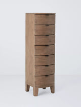 John Lewis John Lewis Reclaimed Timber 7 Drawer Tallboy Chest, Natural Wood- Buy online at McGrocer