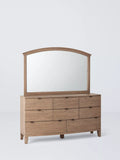 John Lewis reclaimed dressing table mirror natural wood, imported from the UK