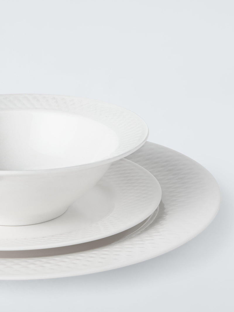 John Lewis Lattice fine china dinnerware set 12 piece - British product