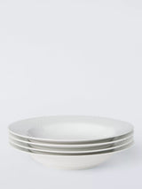 John Lewis John Lewis Lattice Fine China Pasta Bowls Set of 4 22.8cm White- Buy online at McGrocer