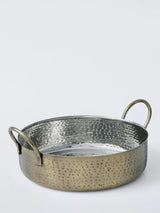 John Lewis John Lewis Hammered Stainless Steel Balti Dish, Gold, 13cm- Buy online at McGrocer