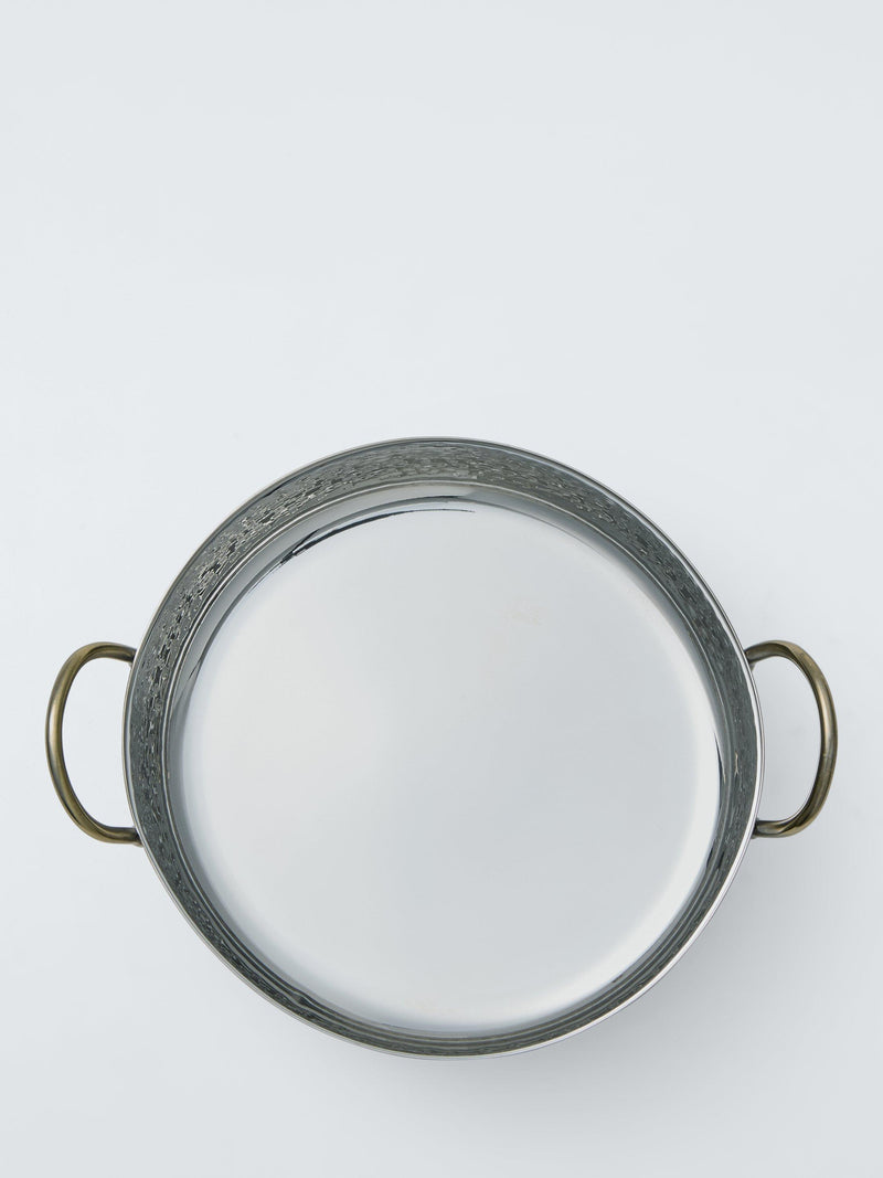 John Lewis hammered stainless steel balti dish 13cm gold - British product