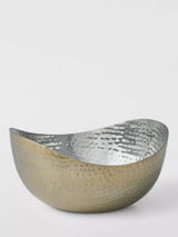 John Lewis John Lewis Hammered Stainless Steel Angled Serving Bowl, Gold, 15cm- Buy online at McGrocer