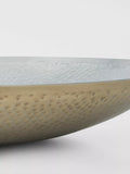 John Lewis hammered serving plate gold and silver 36cm (British brand)