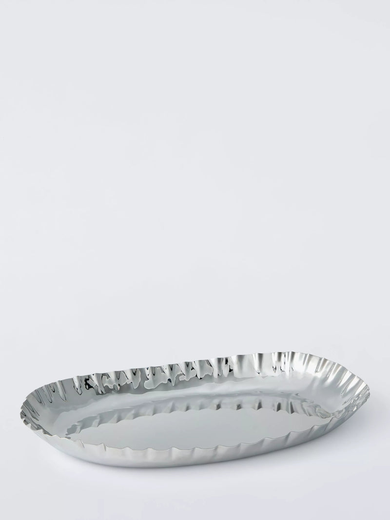 John Lewis oblong serving platter 40cm silver, imported from the UK