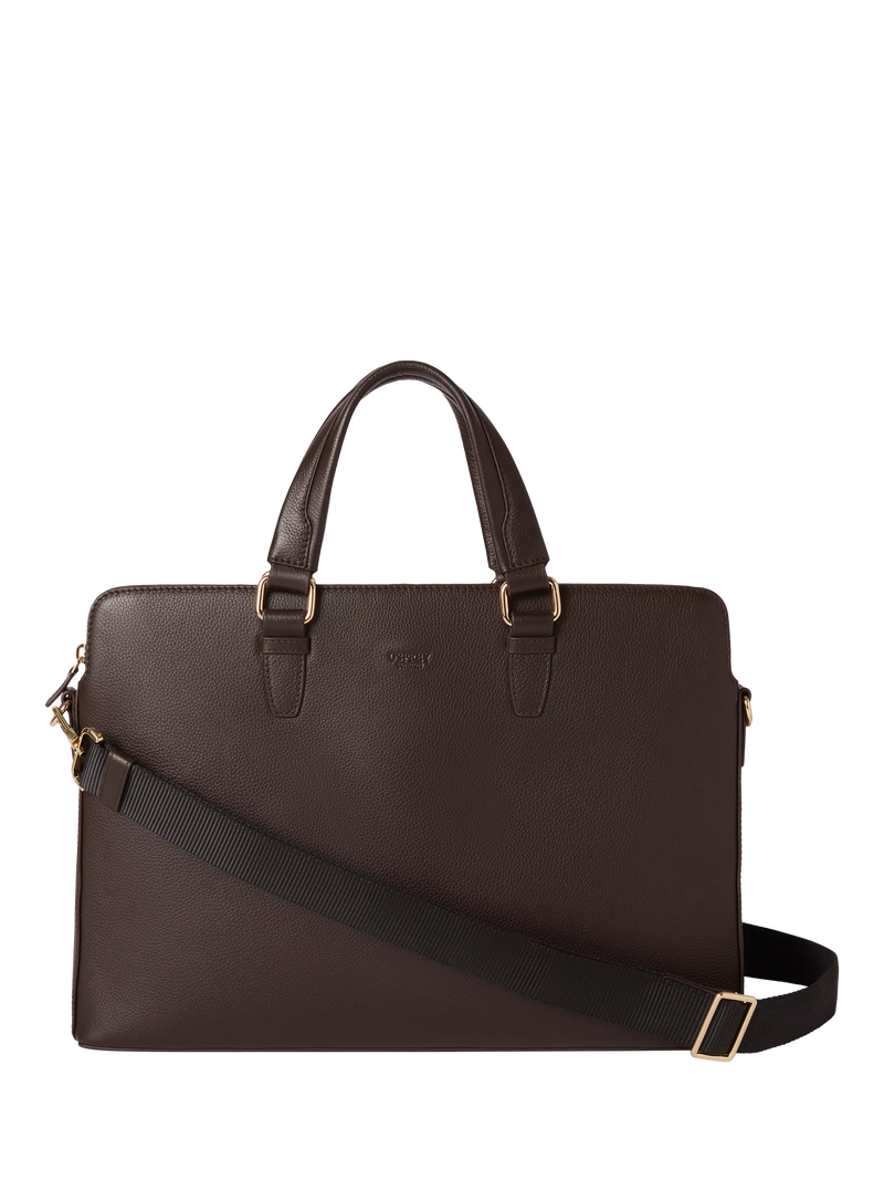 OSPREY LONDON Mercury leather laptop bag - British product