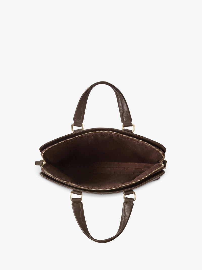 OSPREY LONDON Mercury leather laptop bag - British product