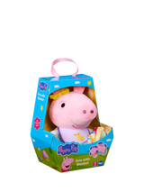 John Lewis Peppa Pig Evie with Blanket Plush Soft Toy- Buy online at McGrocer