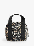Finnsøn Ebba Cool Bag leopard print, lightweight insulated bag (British brand)