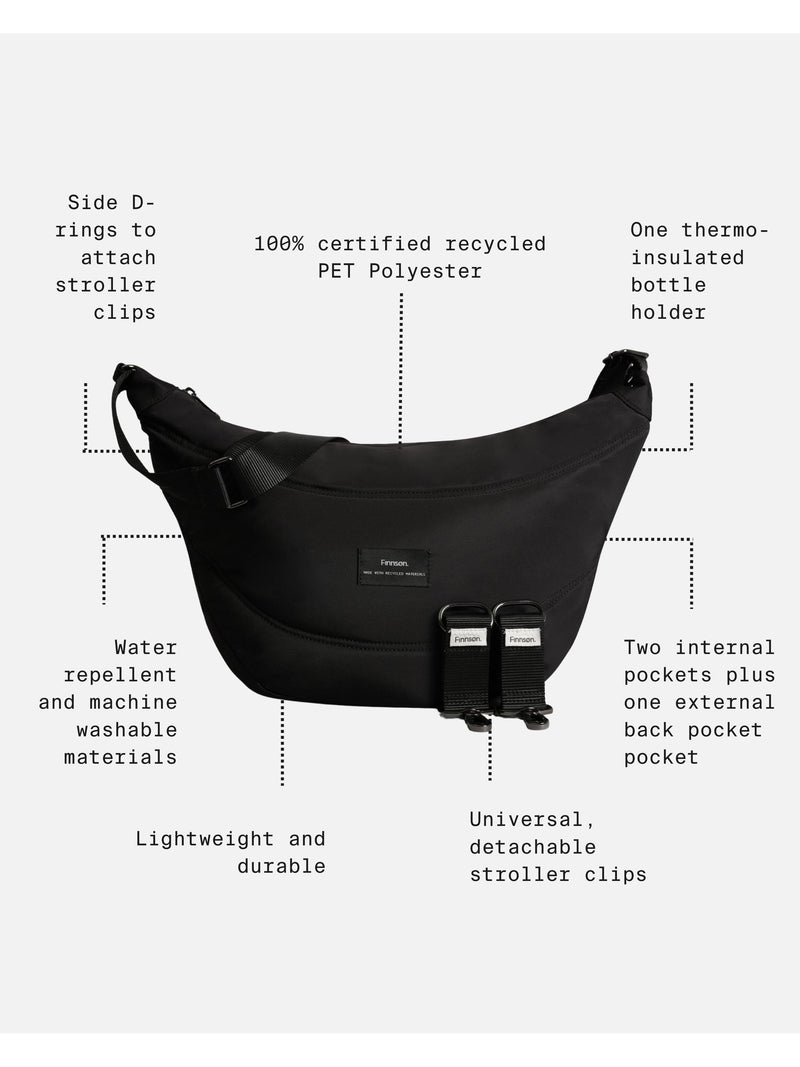 Finnsøn Osma Stroller Organiser black (British brand)