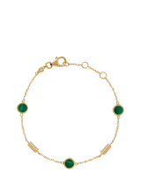 John Lewis Astley Clarke Stilla Malachite Bracelet Gold/Green- Buy online at McGrocer