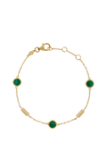 Astley Clarke malachite bracelet gold green, imported from the UK