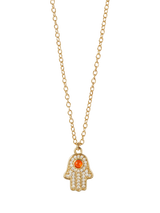 John Lewis Astley Clarke Hamsa Hand Gold Pendant Necklace- Buy online at McGrocer
