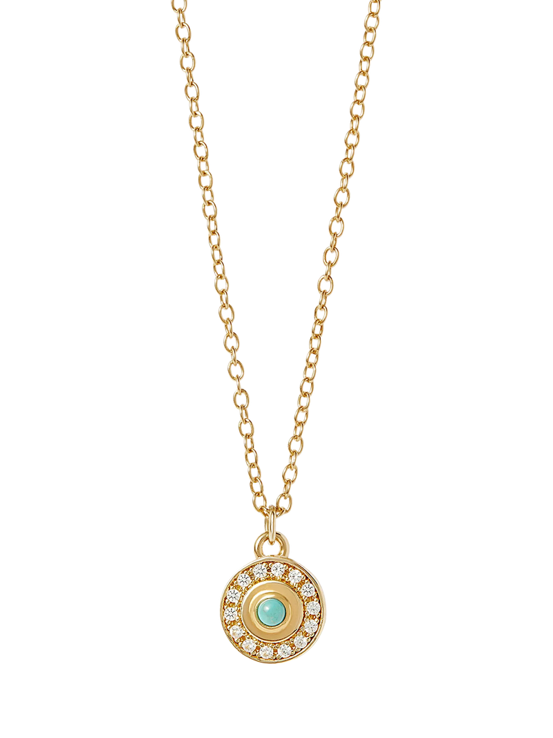 Astley Clarke Celestial Nazar necklace in gold, 46cm (British brand)