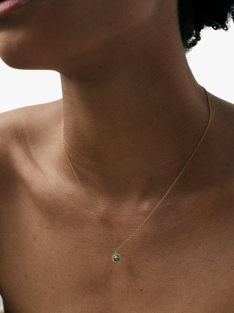 Astley Clarke Celestial Nazar necklace in gold, 46cm (British brand)
