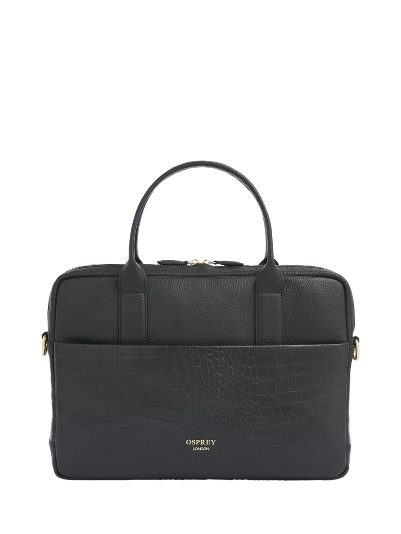 Osprey London Kellie leather laptop satchel (British brand)