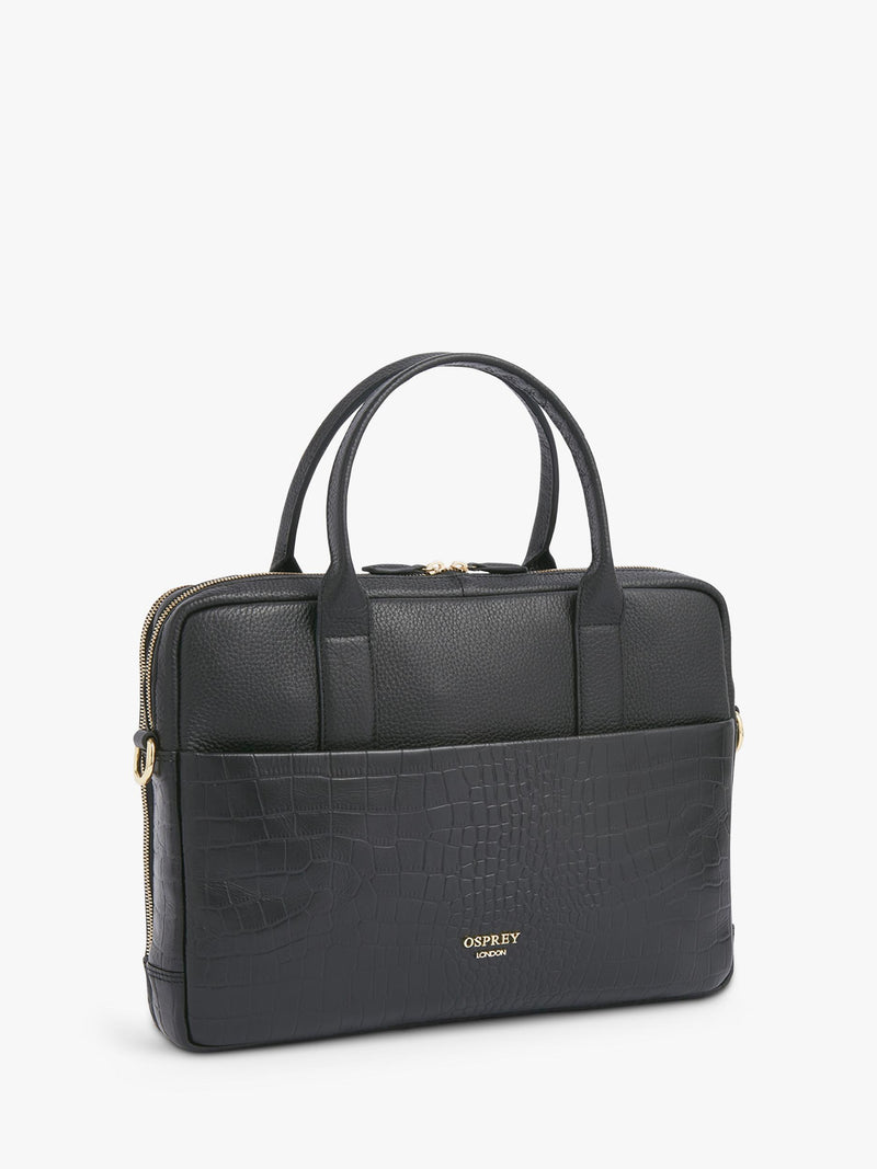 Osprey London Kellie leather laptop satchel (British brand)