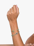 My Jewellery List Tess Daly teardrop bangle aventurine yellow gold, UK version
