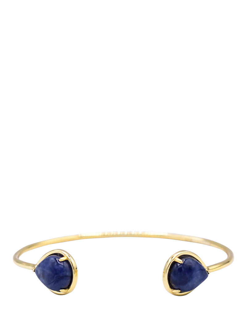 My Jewellery List Tess Daly semi precious teardrop bangle yellow gold, UK version