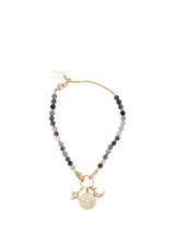 John Lewis My Jewellery List Tess Daly North Star Charm Beaded Bracelet Yellow Gold- Buy online at McGrocer