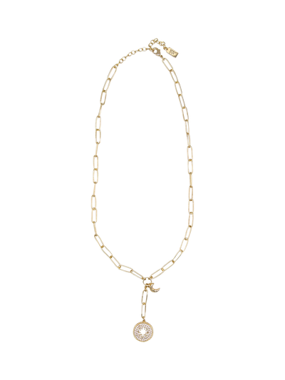 John Lewis My Jewellery List Tess Daly North Star Lariat Necklace Yellow Gold 46cm+7cm- Buy online at McGrocer