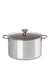 John Lewis Le Creuset Signature 3-Ply Stainless Steel Stockpot and Lid 28cm- Buy online at McGrocer