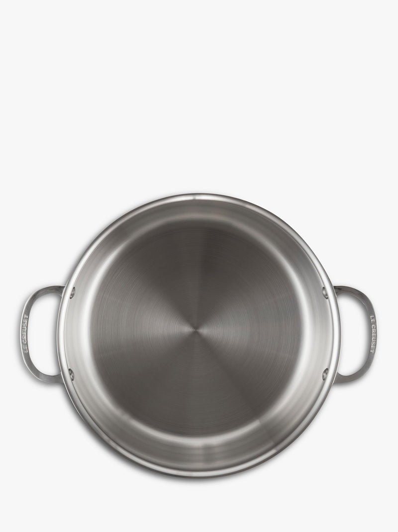 Le Creuset 3-Ply Stainless Steel stockpot 28cm, imported from the UK