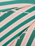 Business & Pleasure Co. striped garden parasol Bistro Green 2m, imported from the UK