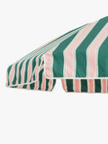 Business & Pleasure Co. striped garden parasol Bistro Green 2m, imported from the UK