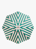 Business & Pleasure Co. striped garden parasol Bistro Green 2m, imported from the UK