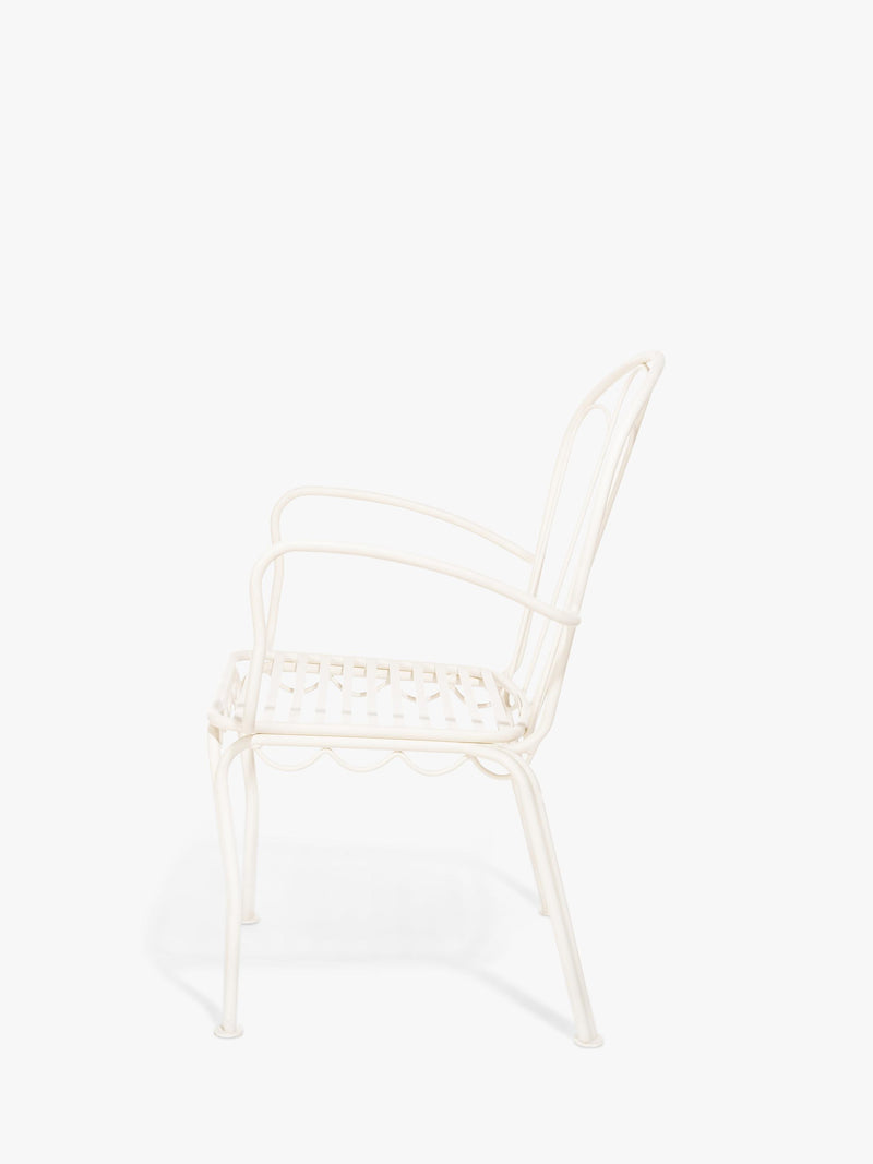 Business & Pleasure Co. Al Fresco garden dining chair white (British brand)