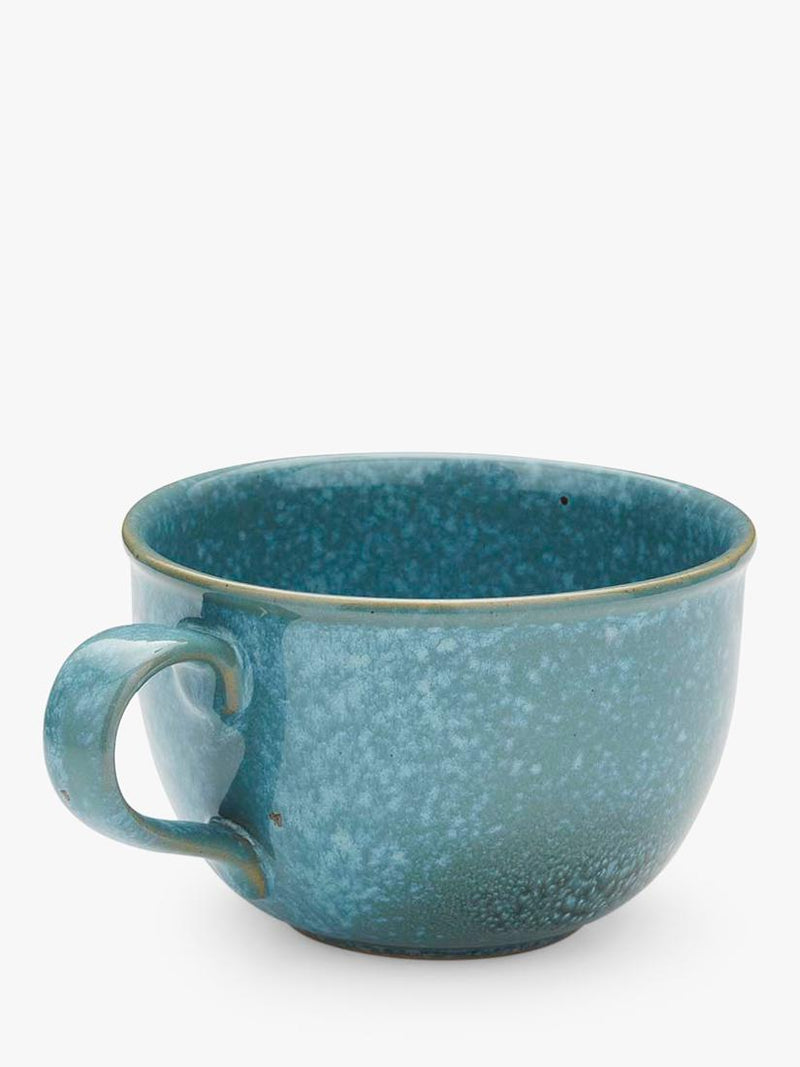 Portmeirion jumbo stoneware mug 600ml jade, imported from the UK