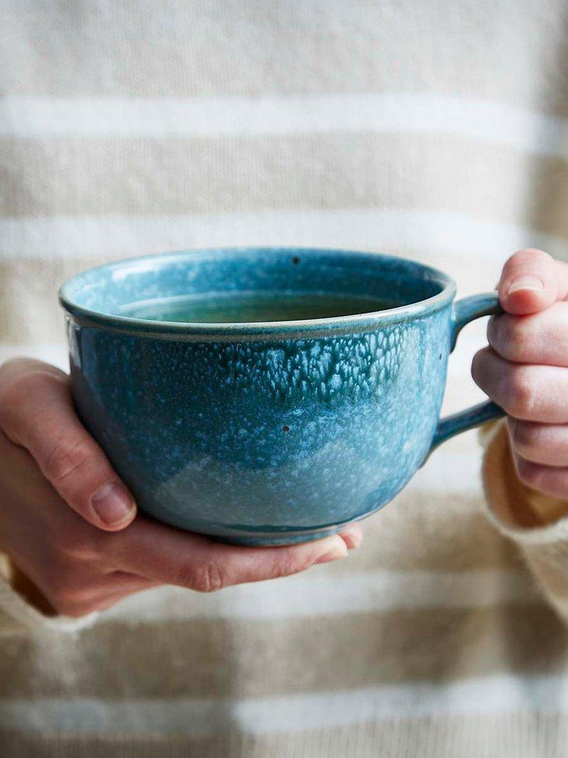 Portmeirion jumbo stoneware mug 600ml jade, imported from the UK
