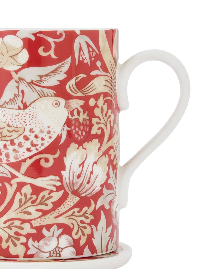 Morris & Co. Strawberry Thief bone china mug set 340ml, UK version