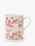Morris & Co. Strawberry Thief bone china mug and coaster set 340ml (British brand)