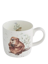 John Lewis Wrendale Designs The Arborist Beaver Fine Bone China Mug, 310ml- Buy online at McGrocer