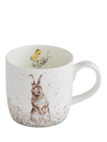 Wrendale Designs fine bone china fresh as a daisy hare mug 310ml - British product