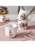 Wrendale Designs fine bone china fresh as a daisy hare mug 310ml - British product