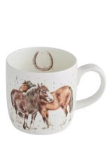 John Lewis Wrendale Designs Side by Side Horses Fine Bone China Mug, 310ml- Buy online at McGrocer